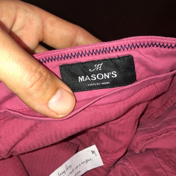 Mason’s London Chino Bermuda Shorts in Pink, size 36 - Picture 8 of 15